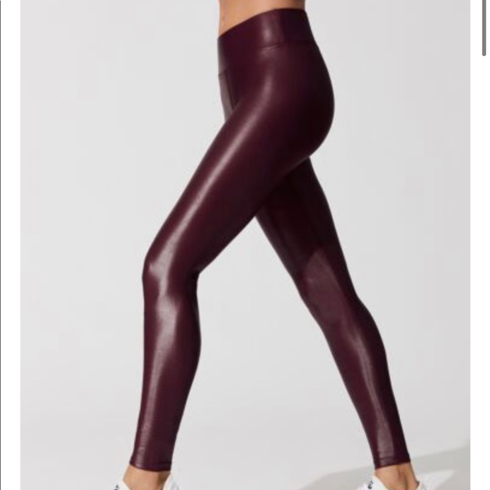 Carbon38, wine, full length leggings
